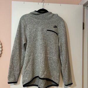 Nike Heather Gray Fleece Hoodie